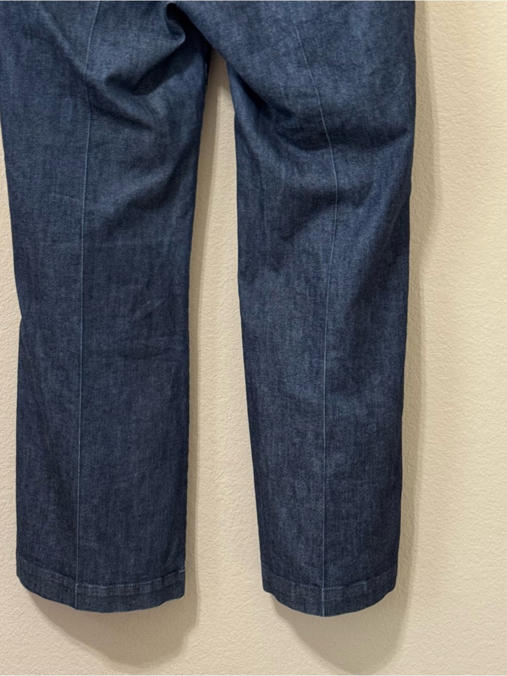 GAP | The Trouser Women's Dark Blue Denim Slacks - Classic Straight Leg Size 8 - Picture 10 of 13